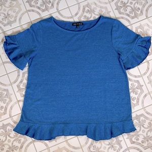 Cable & Gauge Ruffle Top